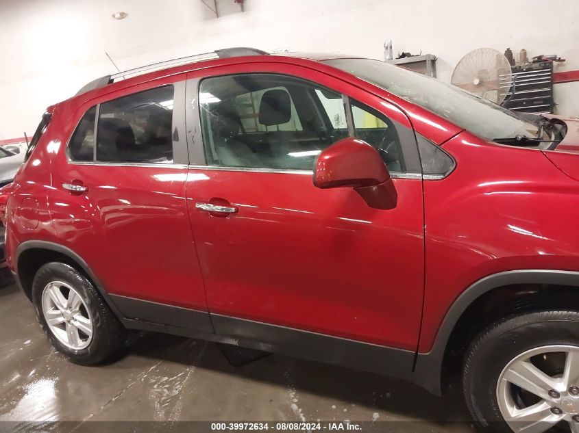 2019 Chevrolet Trax Lt VIN: 3GNCJPSB8KL393308 Lot: 39972634