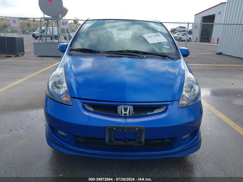 2008 Honda Fit Sport VIN: JHMGD38688S059678 Lot: 39972684