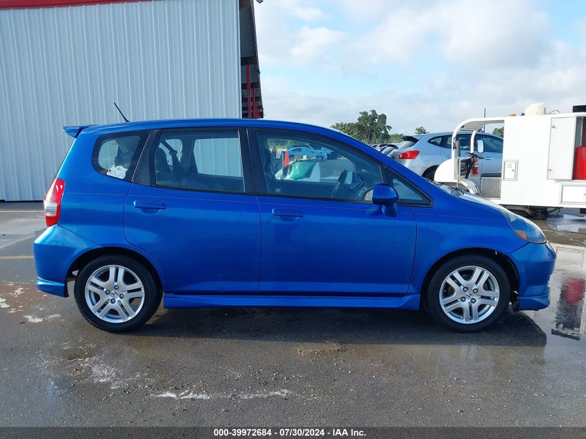 2008 Honda Fit Sport VIN: JHMGD38688S059678 Lot: 39972684
