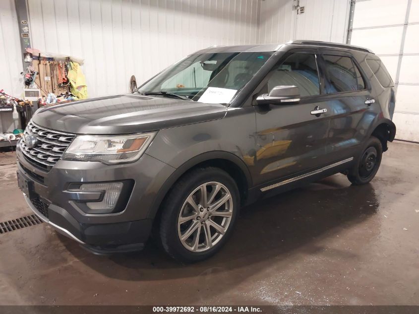 1FM5K8F80HGC93358 2017 FORD EXPLORER - Image 2