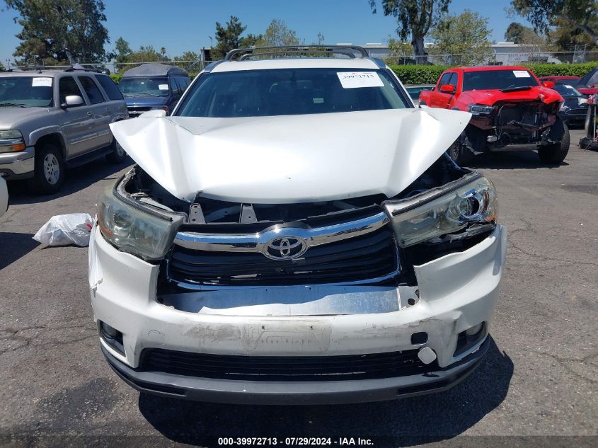 2016 Toyota Highlander Xle V6 VIN: 5TDKKRFH5GS177445 Lot: 39972713