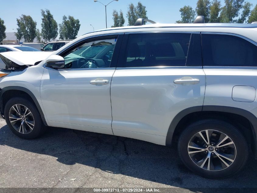 2016 Toyota Highlander Xle V6 VIN: 5TDKKRFH5GS177445 Lot: 39972713