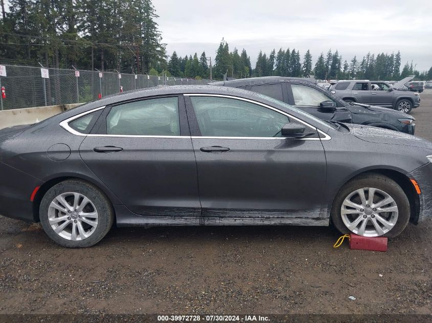 2016 Chrysler 200 Limited VIN: 1C3CCCABXGN181471 Lot: 39972728