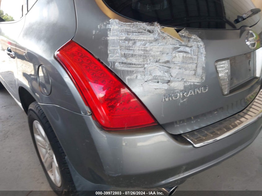 2007 Nissan Murano Sl VIN: JN8AZ08T47W514096 Lot: 39972803