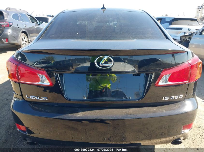 2009 Lexus Is 250 VIN: JTHBK262695106829 Lot: 39972824