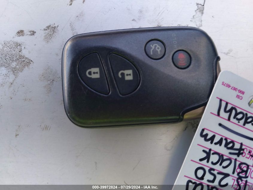 2009 Lexus Is 250 VIN: JTHBK262695106829 Lot: 39972824