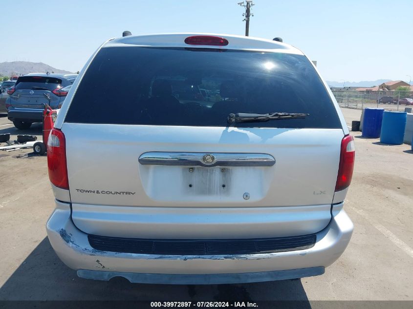 2005 Chrysler Town & Country Lx VIN: 2C4GP44R95R376042 Lot: 39972897