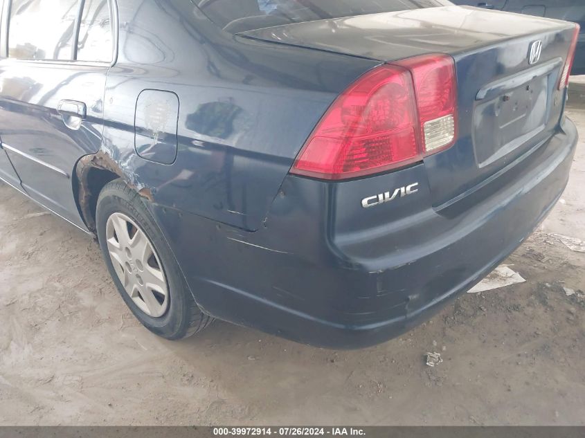 2003 Honda Civic Lx VIN: 2HGES165X3H505652 Lot: 39972914