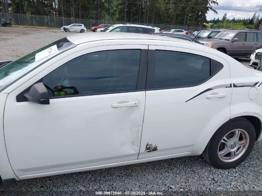 2008 Dodge Avenger Se VIN: 1B3LC46J88N143368 Lot: 39972940