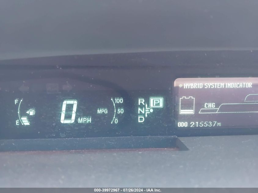 2010 Toyota Prius Iv VIN: JTDKN3DU0A0023594 Lot: 39972967