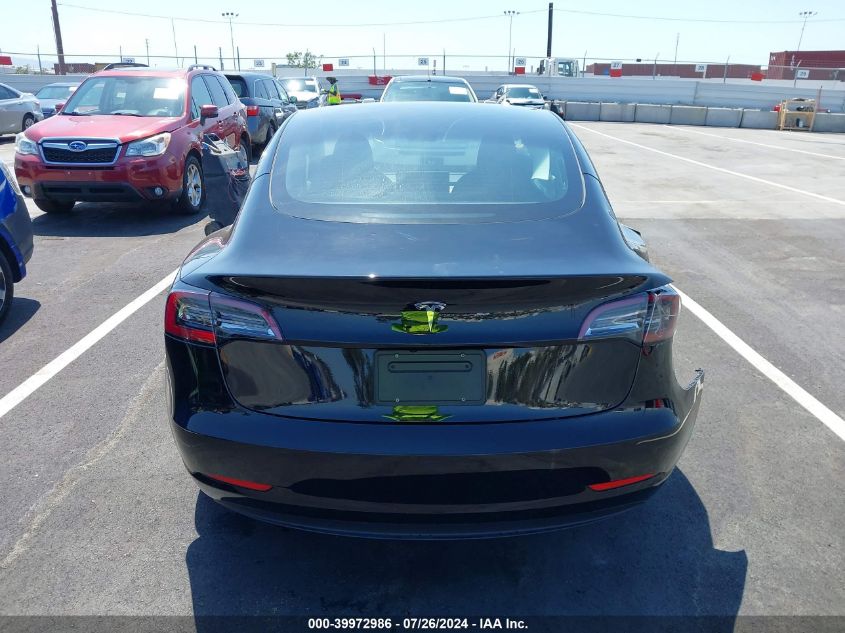 2023 Tesla Model 3 Rear-Wheel Drive VIN: 5YJ3E1EA3PF569846 Lot: 39972986