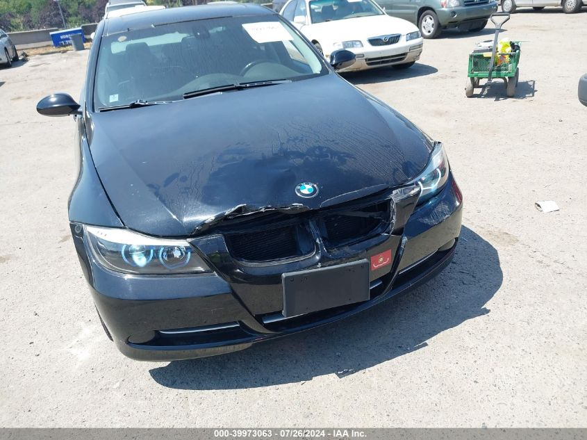 2007 BMW 335I I VIN: WBAVB73587KY61650 Lot: 39973063