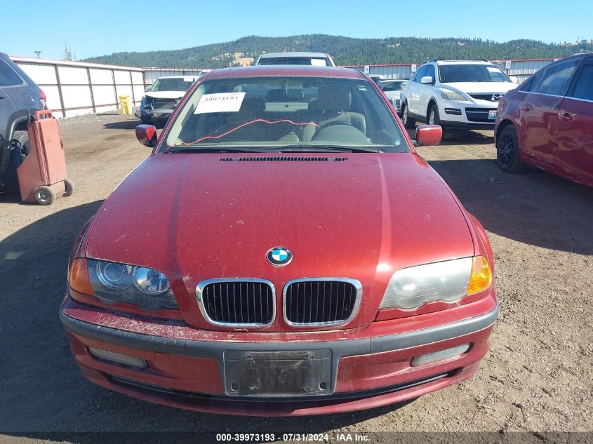 2000 BMW 323I I VIN: WBAAN334XYNC90168 Lot: 39973193