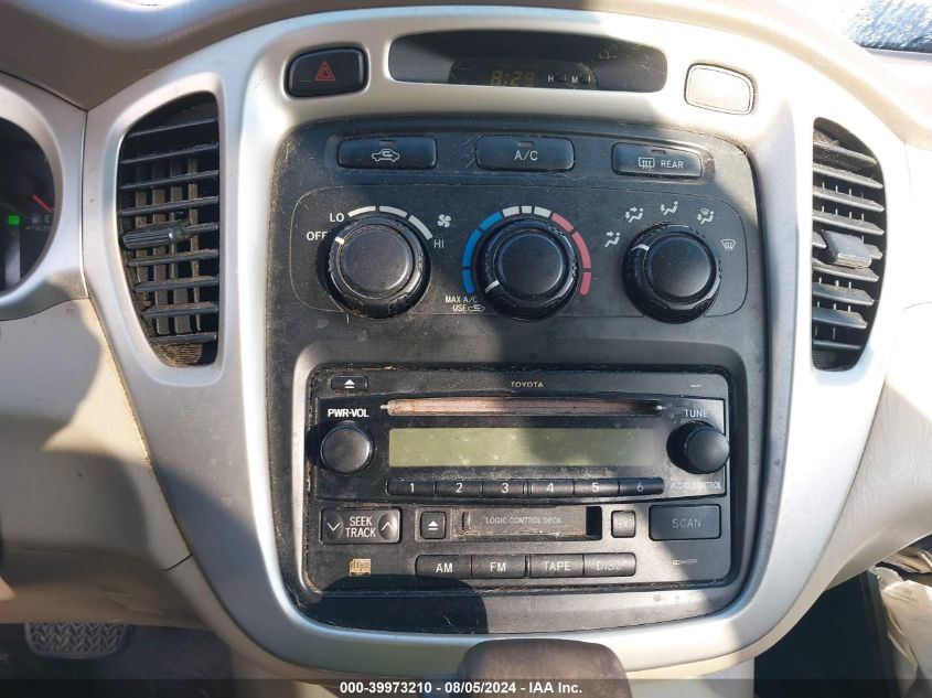 2005 Toyota Highlander V6 VIN: JTEEP21A550089586 Lot: 39973210