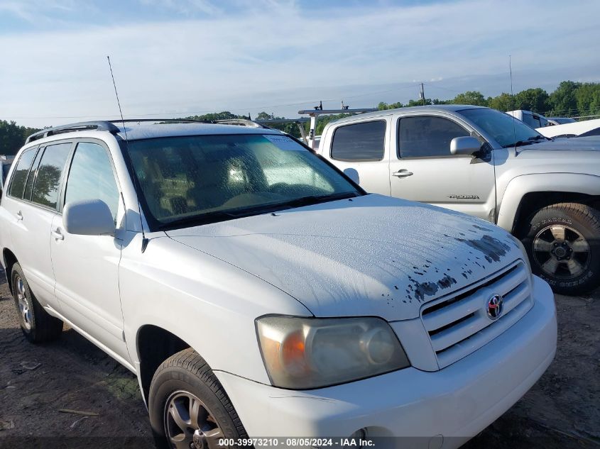 2005 Toyota Highlander V6 VIN: JTEEP21A550089586 Lot: 39973210