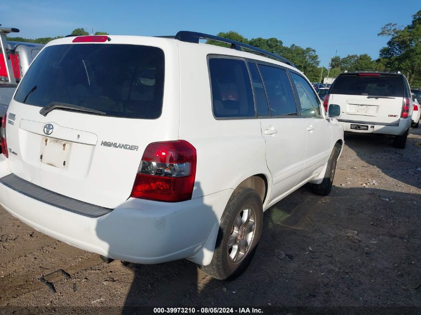 2005 Toyota Highlander V6 VIN: JTEEP21A550089586 Lot: 39973210