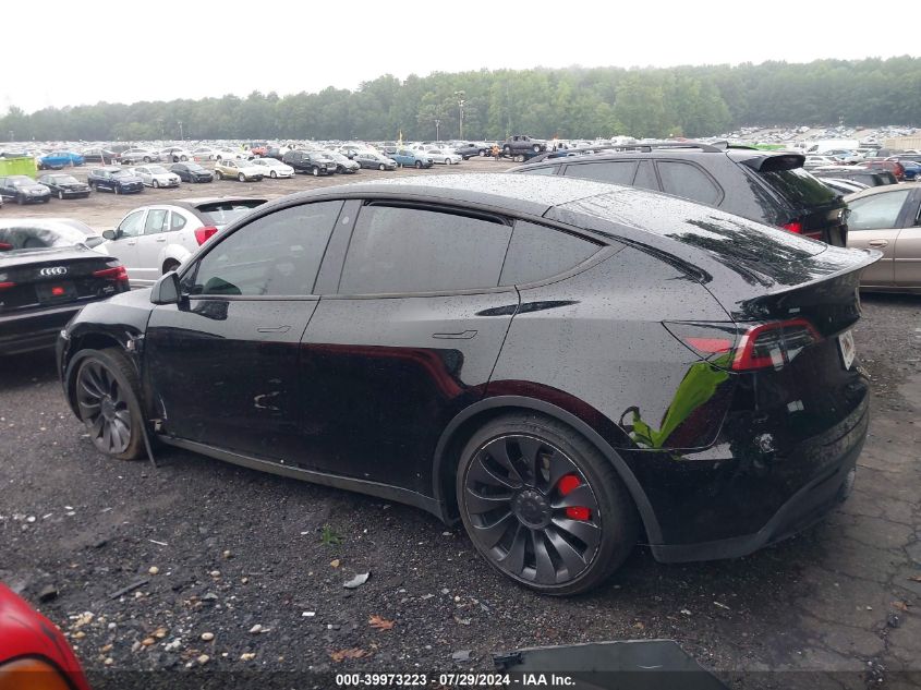 2023 Tesla Model Y Awd/Performance Dual Motor All-Wheel Drive VIN: 7SAYGDEF9PF706000 Lot: 39973223