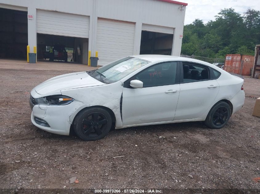 2015 Dodge Dart Sxt VIN: 1C3CDFBB4FD186814 Lot: 39973266