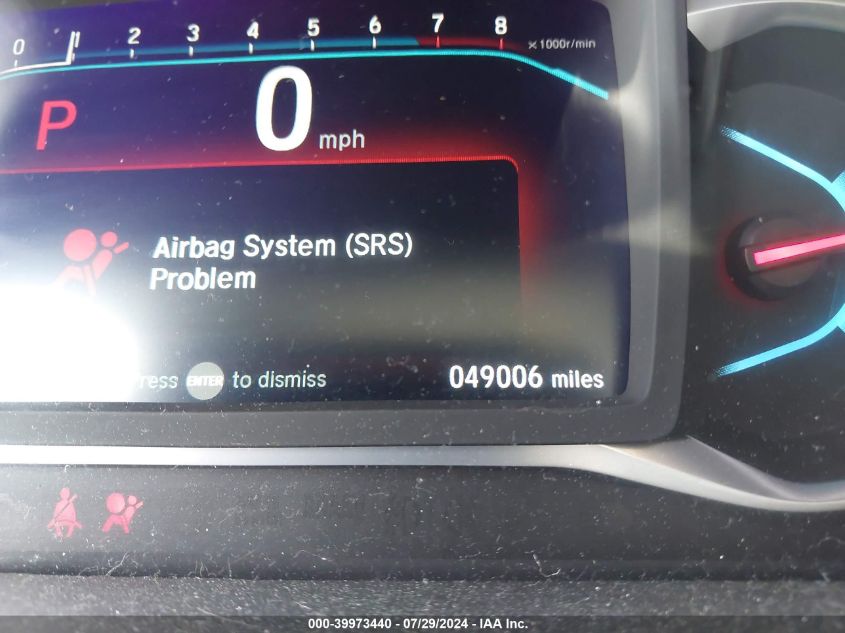 2020 Honda Pilot 2Wd Ex-L VIN: 5FNYF5H58LB006293 Lot: 39973440