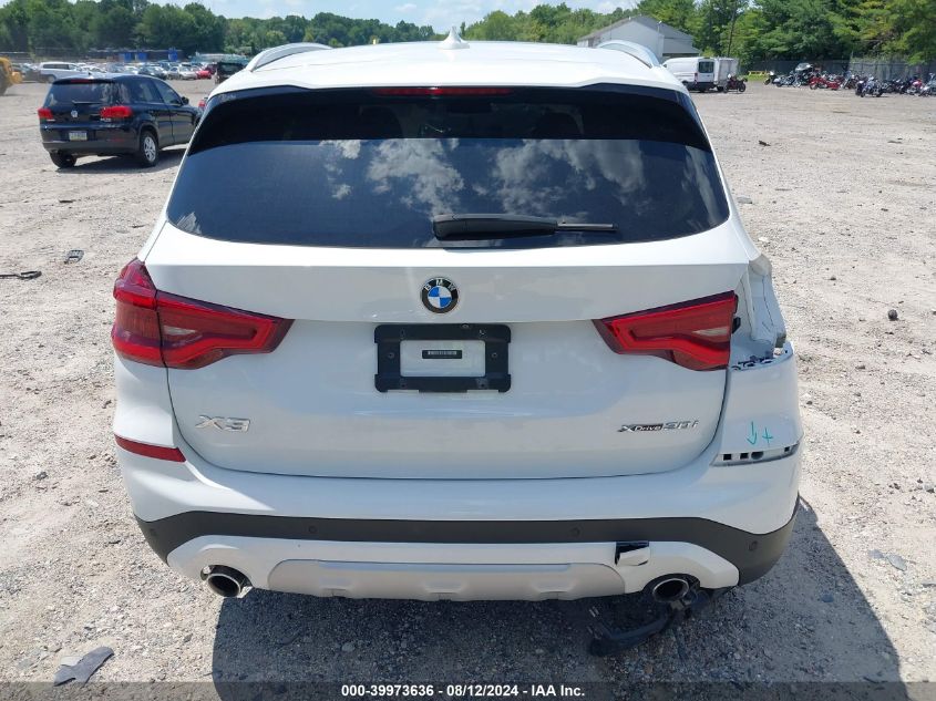 2021 BMW X3 xDrive30I VIN: 5UXTY5C04M9G39743 Lot: 39973636