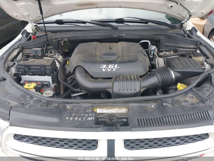 2012 Dodge Durango Special Service VIN: 1C4RDJFG5CC230397 Lot: 39973749