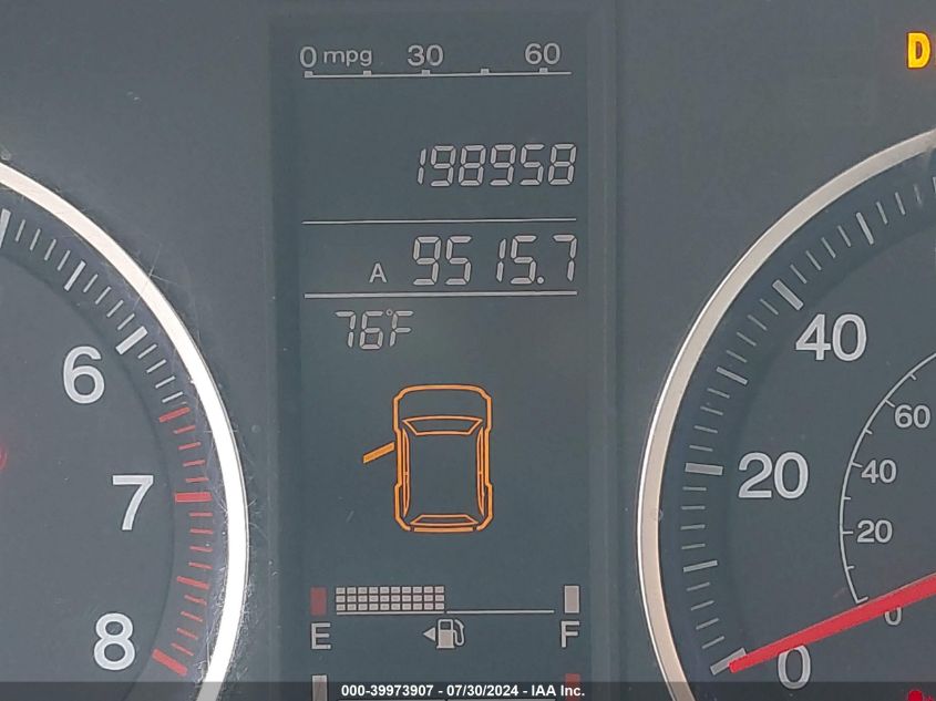 2008 Honda Cr-V Exl VIN: 5J6RE48778L044955 Lot: 39973907