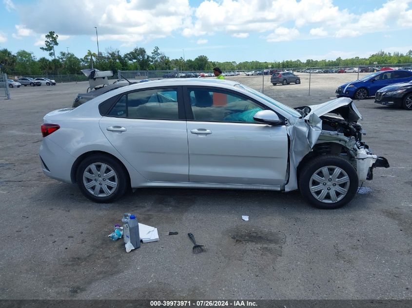 2022 Kia Rio S VIN: 3KPA24AD6NE435093 Lot: 39973971