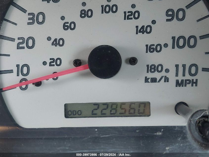 2002 Toyota Tacoma Base V6 VIN: 5TEHN72N22Z001319 Lot: 39973986