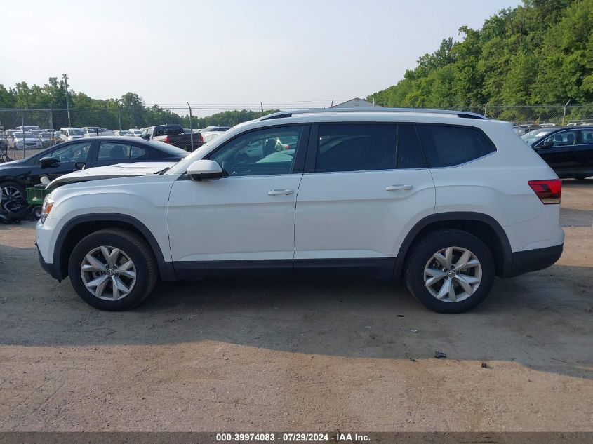 2018 Volkswagen Atlas 3.6L V6 Se/3.6L V6 Se W/Technology VIN: 1V2LR2CA1JC581185 Lot: 39974083