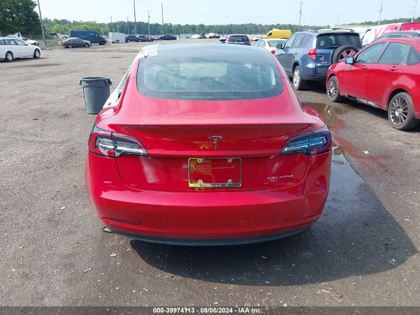 2018 Tesla Model 3 Long Range/Performance VIN: 5YJ3E1EB7JF114806 Lot: 39974113