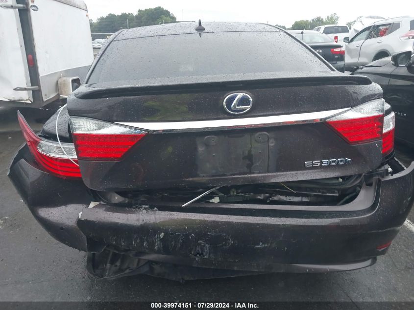2013 Lexus Es 300H VIN: JTHBW1GG8D2009957 Lot: 39974151