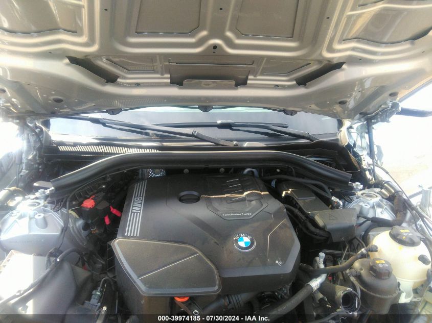 2021 BMW X3 Sdrive30I VIN: 5UXTY3C03M9E42860 Lot: 39974185