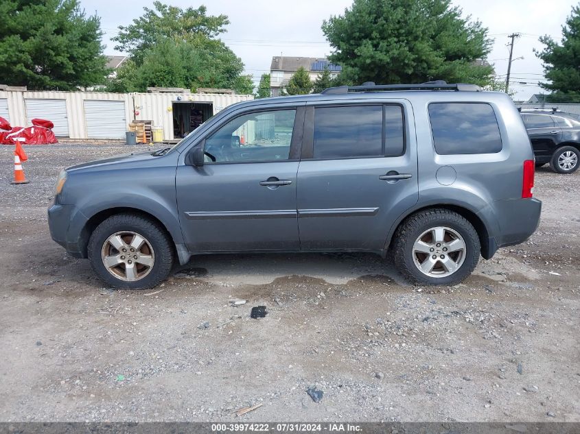 2010 Honda Pilot Ex-L VIN: 5FNYF4H52AB015627 Lot: 39974222