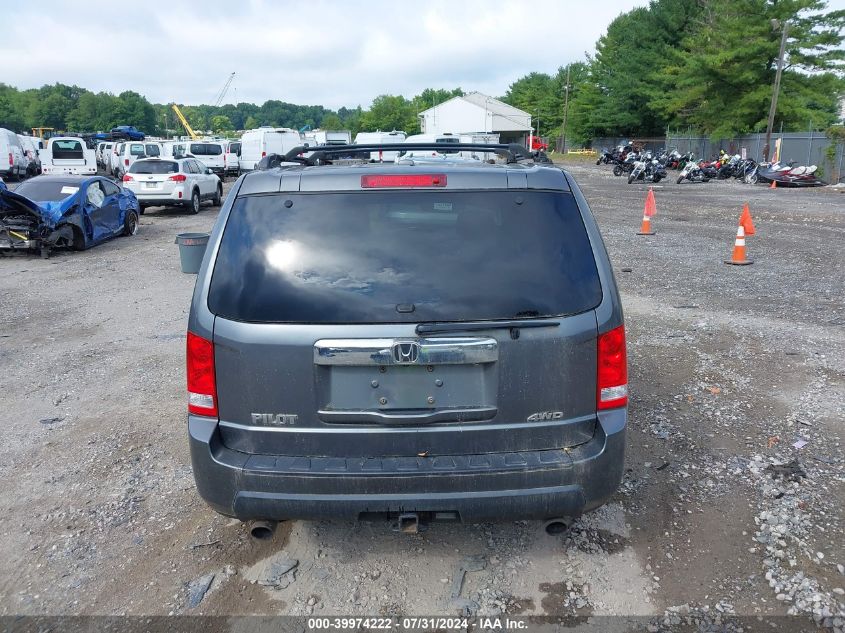 2010 Honda Pilot Ex-L VIN: 5FNYF4H52AB015627 Lot: 39974222