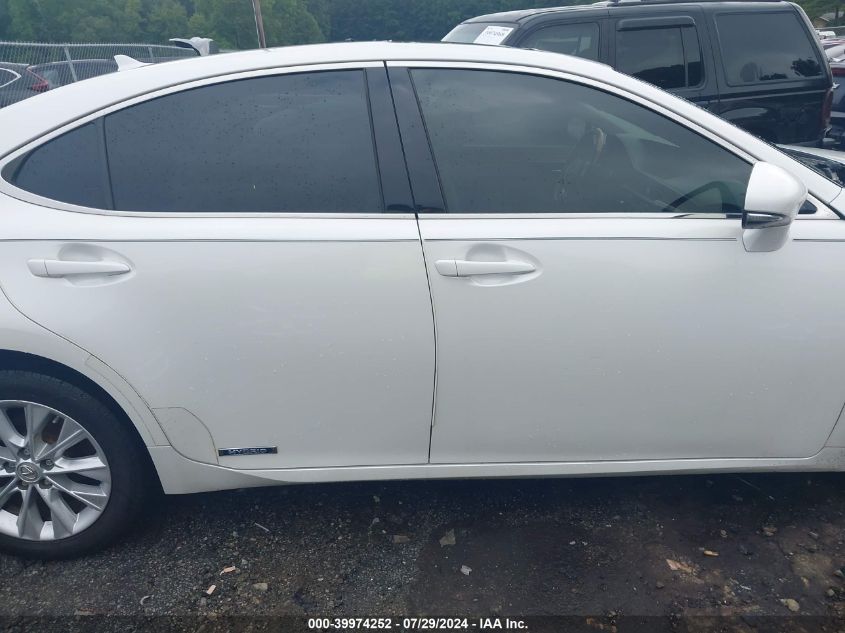 2014 Lexus Es 300H VIN: JTHBW1GG4E2072166 Lot: 39974252