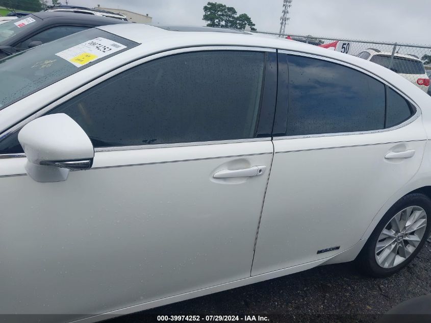 2014 Lexus Es 300H VIN: JTHBW1GG4E2072166 Lot: 39974252