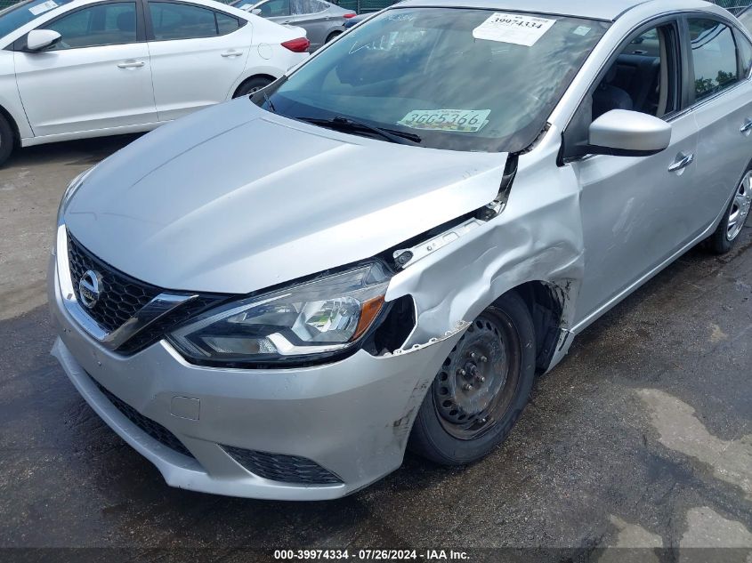 2016 Nissan Sentra Sv VIN: 3N1AB7AP6GY258867 Lot: 39974334