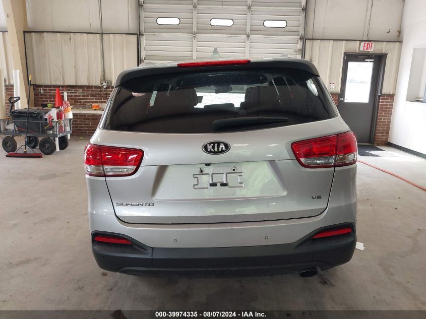 2016 Kia Sorento 3.3L Lx VIN: 5XYPG4A54GG108511 Lot: 39974335