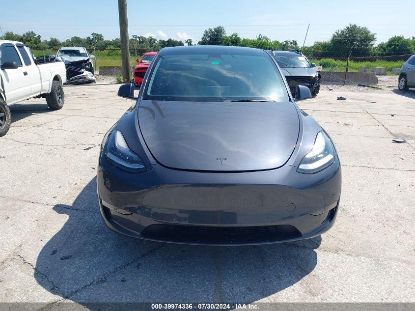 2021 Tesla Model Y Standard Range Rear-Wheel Drive VIN: 5YJYGDED2MF126384 Lot: 39974336