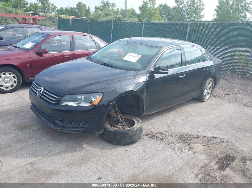 2013 Volkswagen Passat Se VIN: 1VWBP7A33DC105395 Lot: 39974509