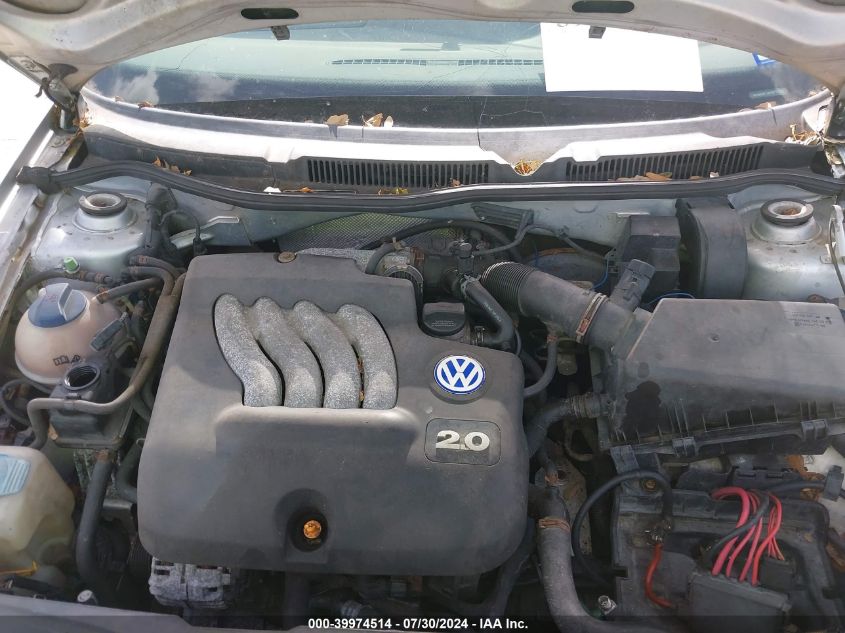 2001 Volkswagen Jetta Gls VIN: WVWSK61JX1W712298 Lot: 39974514