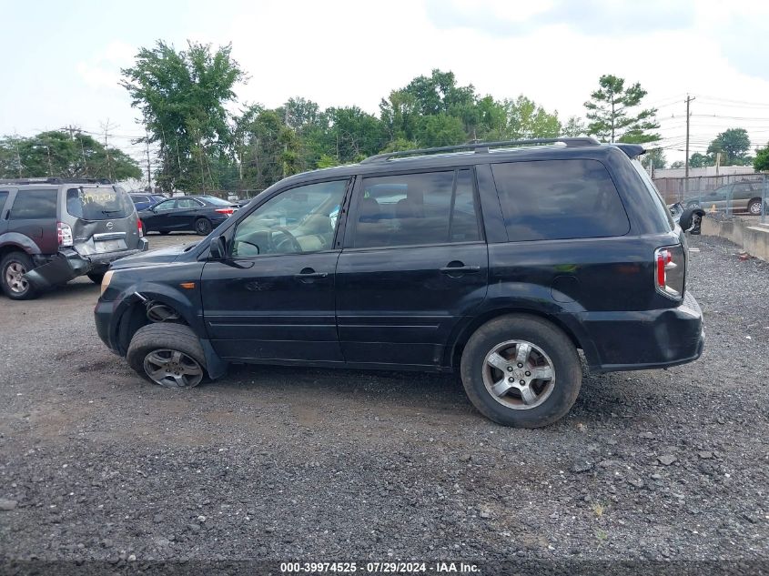 2007 Honda Pilot Ex-L VIN: 2HKYF18557H511031 Lot: 39974525