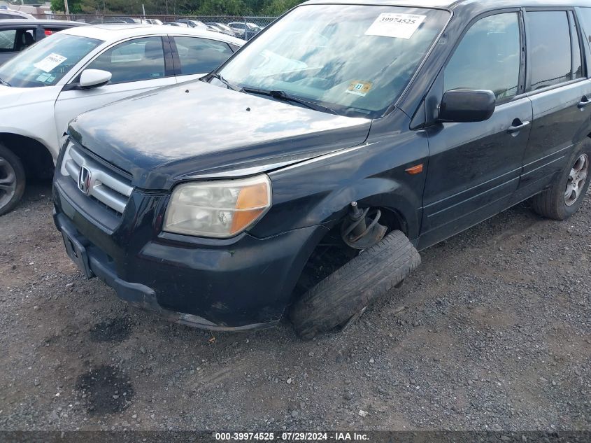 2007 Honda Pilot Ex-L VIN: 2HKYF18557H511031 Lot: 39974525