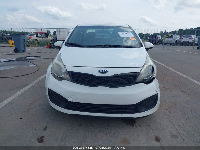 2013 Kia Rio Lx VIN: KNADM4A3XD6100953 Lot: 39974535