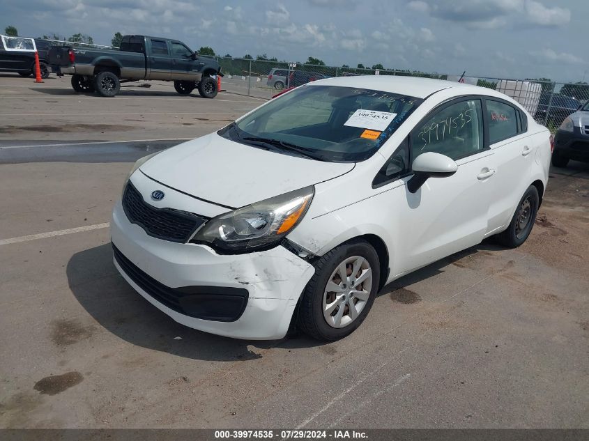 2013 Kia Rio Lx VIN: KNADM4A3XD6100953 Lot: 39974535