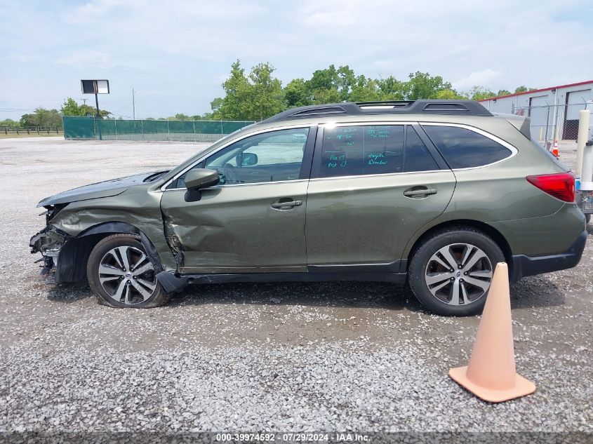 2018 Subaru Outback 2.5I Limited VIN: 4S4BSANCXJ3308610 Lot: 39974592