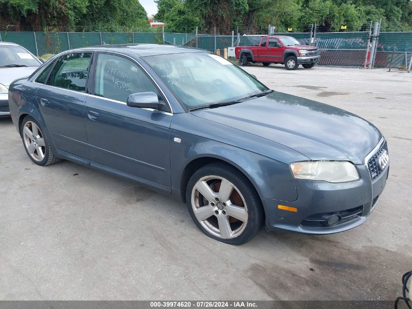 WAUDH78EX8A131961 | 2008 AUDI A4