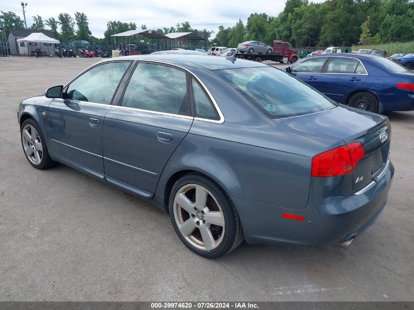 WAUDH78EX8A131961 | 2008 AUDI A4