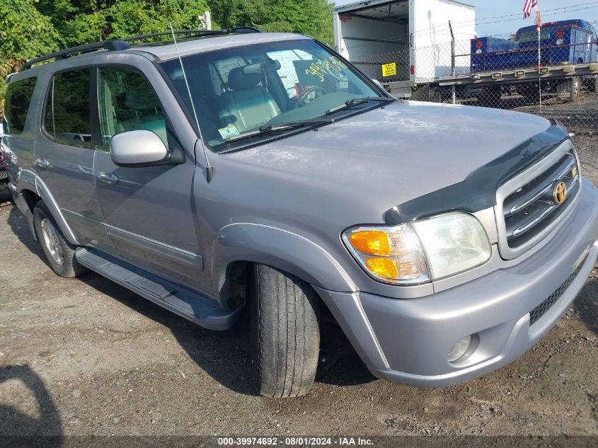 2002 Toyota Sequoia Limited VIN: 5TDBT48A82S124490 Lot: 39974692