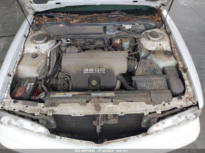 1997 Pontiac Bonneville Se Cmi VIN: 1G2HX52K6VH226633 Lot: 39974695